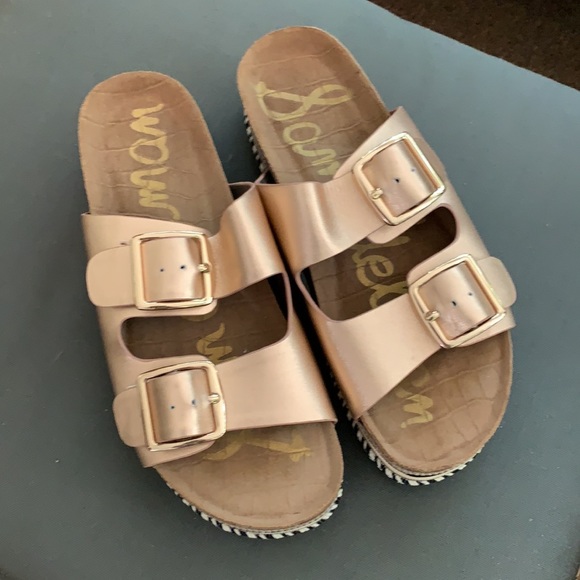 Sam Elelman rose gold platform sandals - Picture 2 of 4